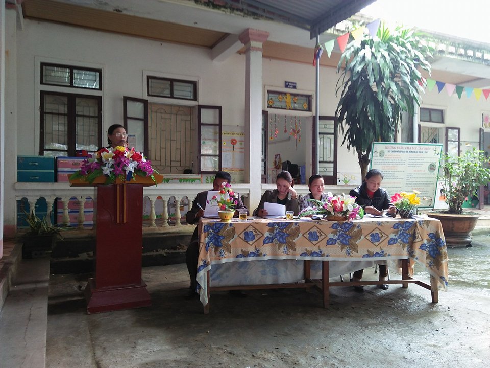 Nhà trường tổ chức họp phụ huynh năm học 2017-2018